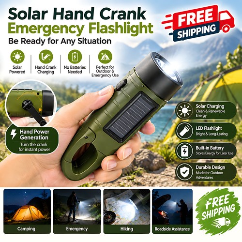 Hand crank solar - hand,