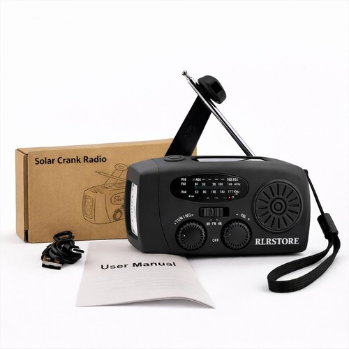 Emergency radio crank solar - crank,
