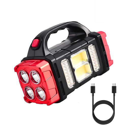 High lumens solar flashlight - high,